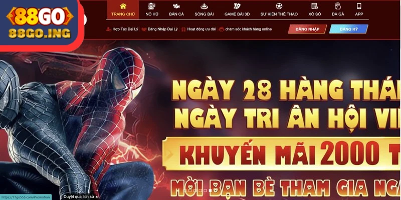 88GO mang đến cho người chơi trải nghiệm giải trí trực tuyến hoàn hảo nhất