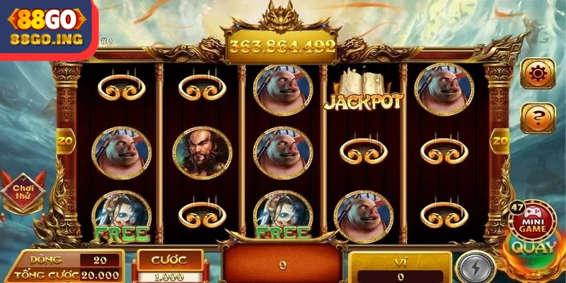 Slot Tây Du Ký lấy cảm hứng từ tác phẩm đặc sắc cùng tên